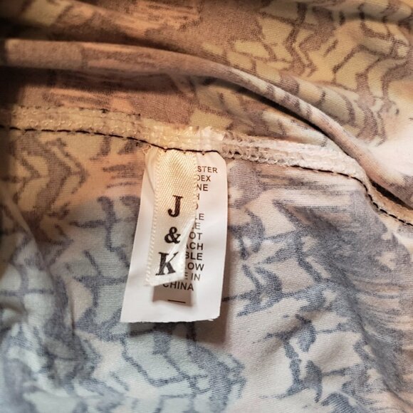 J & K Leggings - Cream/ Turq /Pink / black print - Picture 4 of 5